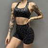 Metallic Leopard Sports Bra