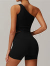 One Shoulder Yoga Top