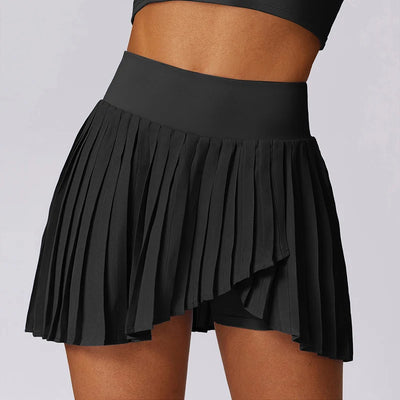 High Waist Pleated Skort