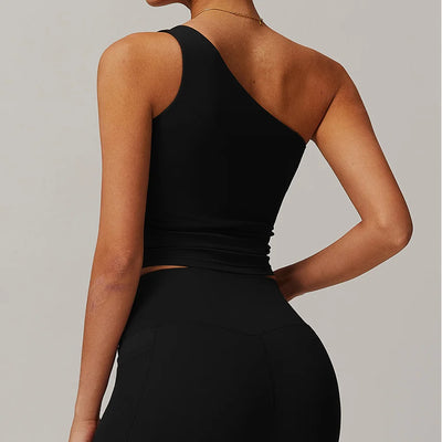 One Shoulder Yoga Top
