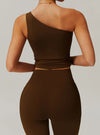 One Shoulder Yoga Top