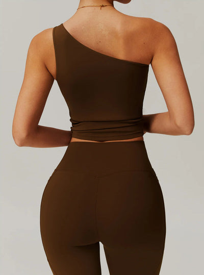 One Shoulder Yoga Top