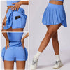 High Waist Pleated Skort