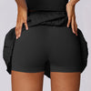 High Waist Pleated Skort