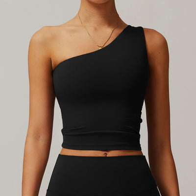 One Shoulder Yoga Top