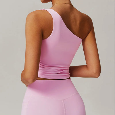 One Shoulder Yoga Top