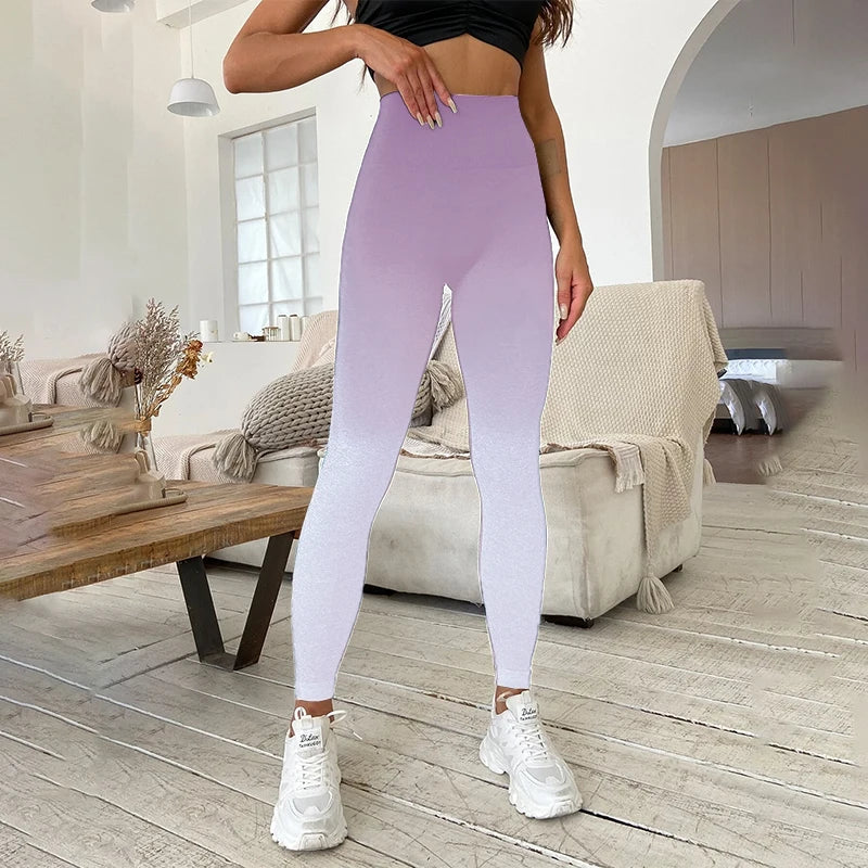 Scrunch-back Ombre Leggings
