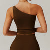 One Shoulder Yoga Top