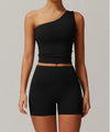 One Shoulder Yoga Top