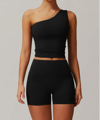 One Shoulder Yoga Top