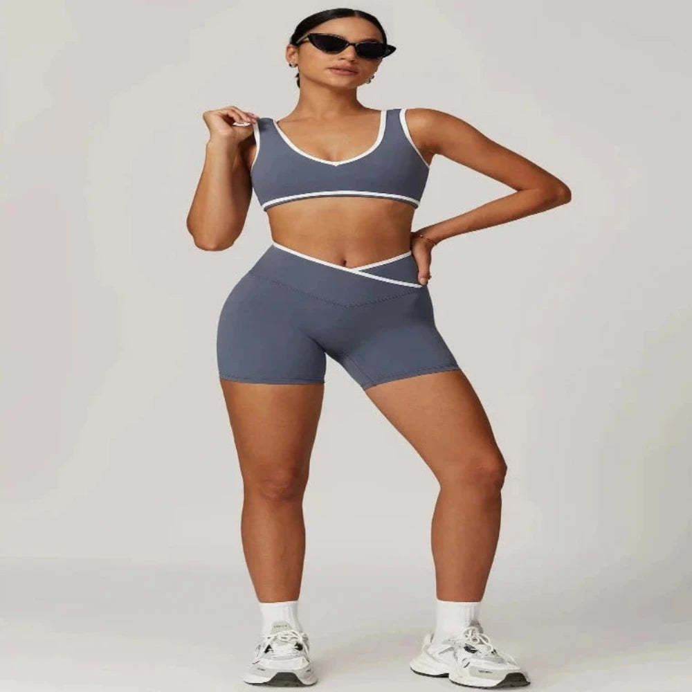 Aura Sport Bra & Shorts set