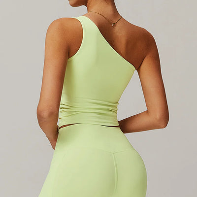 One Shoulder Yoga Top