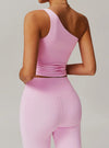 One Shoulder Yoga Top