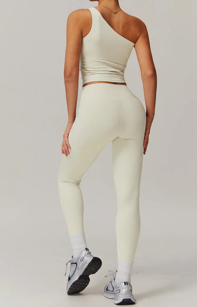 One Shoulder Yoga Top